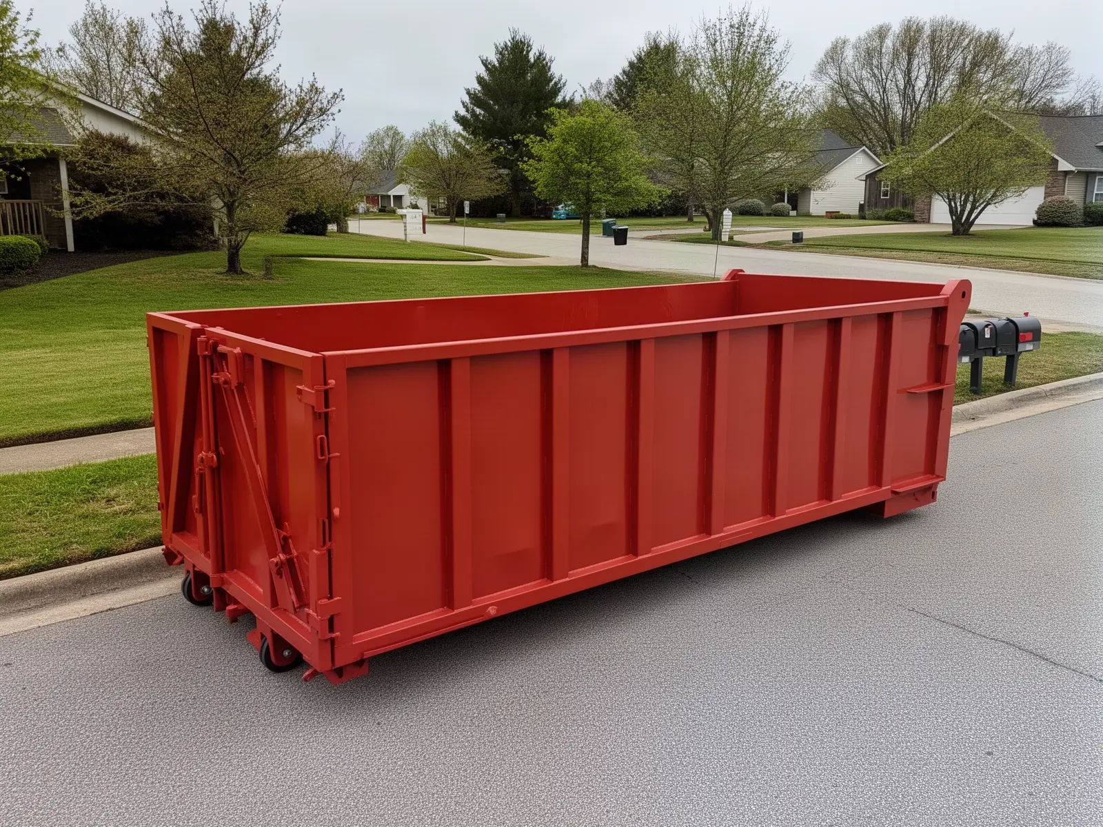 Roll-off dumpster from Teague Dumpster Rental in Dekalb, IL